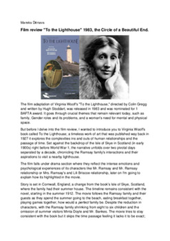 Film review ''To the Lighthouse'' 1