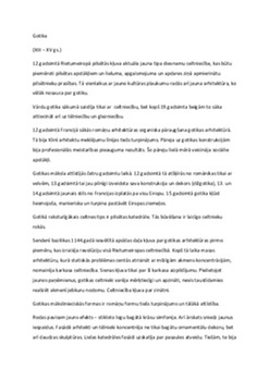 Gotikas stila izcelsme un attīstība mākslā 1