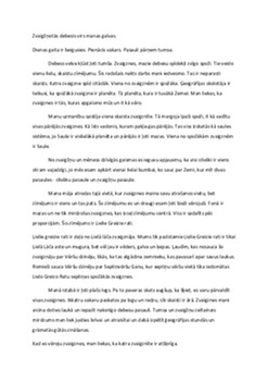 Domraksts "zvaigžņotās debesis virs manas galvas" 1