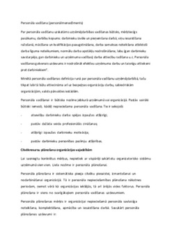 Personāla vadīšana (personālmenedžments) 1
