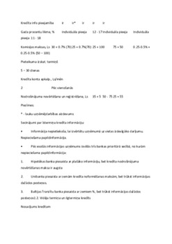 Bankas informācijas analīze 2
