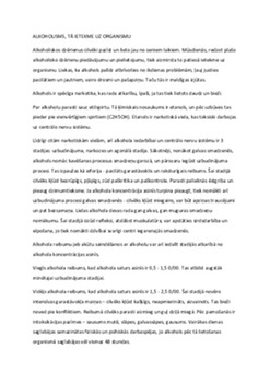 Alkohola ietekme 1