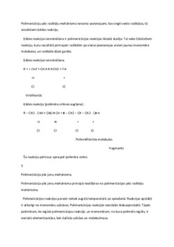 Polimēri: sintēze un lietojumi 2