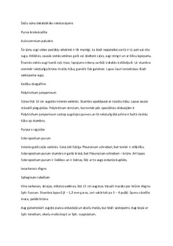 Sūnas purvos: bioloģiskā raksturojuma apskats 1