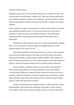 Ģenētiski modificēta pārtika: priekšrocības un bažas 1
