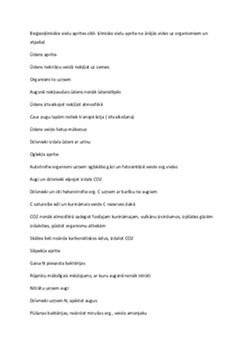 Ekosistēmas, vielu un enerģijas plūsma, jēdzieni 3