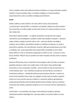 Vide un veselība Latvijā 1