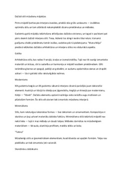 Dažādi stili mūsdienu mājokļos 1