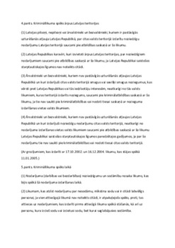 Krimināllikums: noziedzības definīcija un normatīvi 2