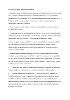 Noteikumi par darba atļaujām ārzemniekiem 1