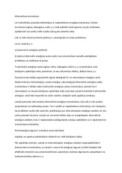 Alternatīvais kurināmais 1