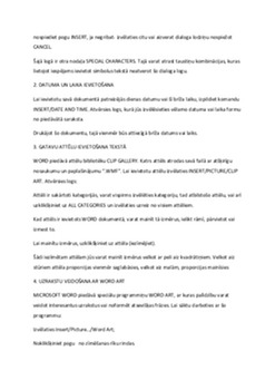 Microsoft WORD - ka lietot programmu 2