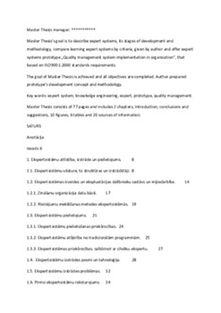 Maģistra darbs "Apmācību ekspertsistēmu salīdzinošā analīze" 3