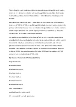 Algoritmi un datu struktūras "Šķirošana ar Hoāra metodi (Quick Sort)" šķirošana C++ 3