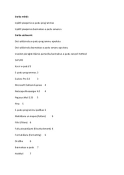 E - pasts (e - mail) 1