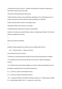 Skaitliskās metodes "Interpolācija, izmantojot Ņūtona interpolācijas formulas" (Praktiskais darbs Nr 5 - RA) C++ 2