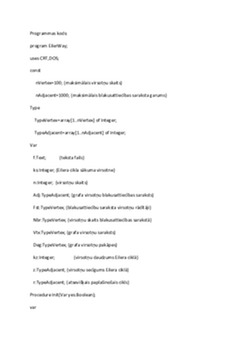 Eilera cikls (Turbo Pascal 7 0) programma 3