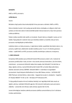 AMD un Intel procesoru salīdzinājums 1