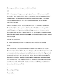 Darbs ar gariem dokumentiem programmā Microsoft Word 1