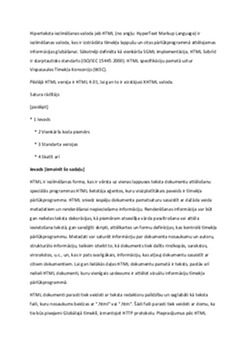 Par html (HyperText Markup Language) 1