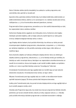 Dators: struktūra un darbības princips 1