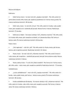 Maizes izstrādājumi 1