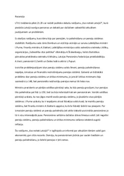 Recenzija raidījumam "Kas notiek Latvijā?" 1