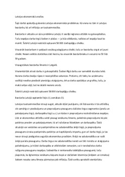 Latvijas ekonomiskā analīze 1