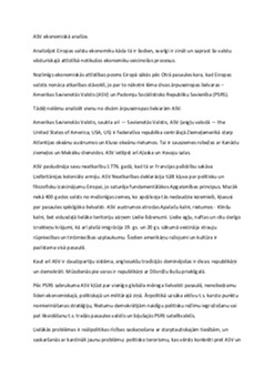 ASV ekonomiskā analīze 1