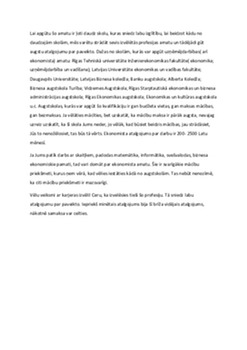 Sacerējums par manu nākotnes profesiju ekonomists 2