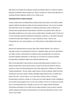 Komunikatīvās struktūrvienības situācijas analīze 2