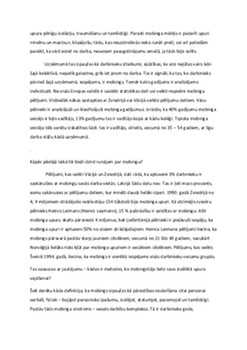 MOBINGS un tā ietekme uz organizācijas darbību 2