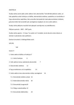 Valsts sektora loma ekonomikā 1