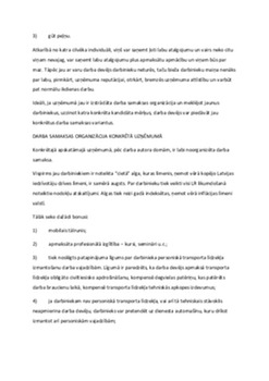 Darba motivācija un samaksas organizācija konkrētā uzņēmumā 3