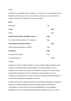 Nodokļi, nodokļu politika 1