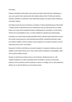 Anoreksija: Bīstamā vēlme būt pārāk tievai 1