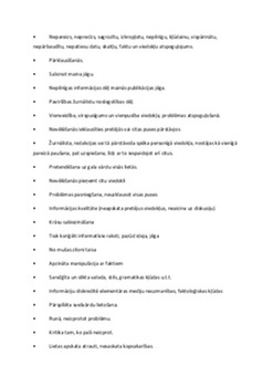 Mediju kritika SWOT (SVID) analīze 2