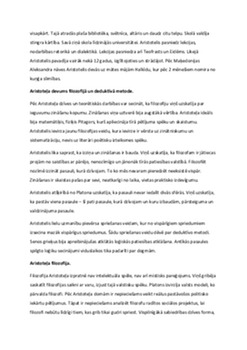 Aristotelis: dzīves gaitas un filozofiskās idejas 2