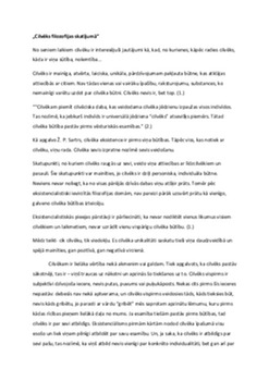 Cilvēks filozofijas skatījumā 1