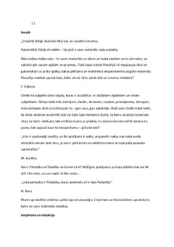 Emirisms un racionālisms 2