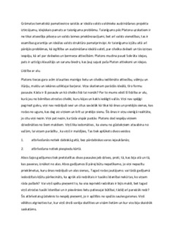Platons: filozofijas darbi un idejas 2