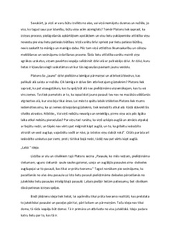 Platons: filozofijas darbi un idejas 3