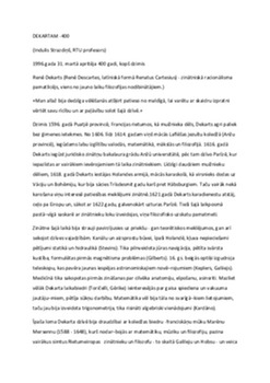 Renē Dekarts: filozofijas pamati 1