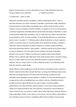 Alkohols un alkoholisms: sabiedrības izaicinājums 2
