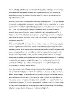 Immanuels Kants: filozofijas fundamentāli principi 1