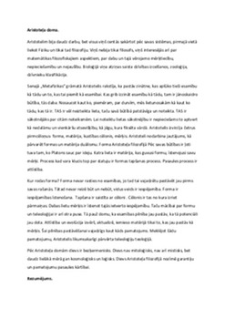 Aristotelis: mācības par dabu un ētika 2