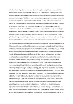 Rakstības temats literatūrā Rolāna Barta skatījumā 1