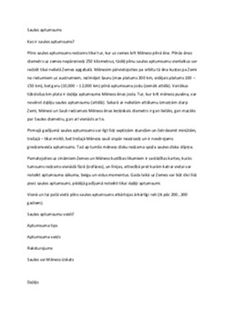 Saules aptumsums 1
