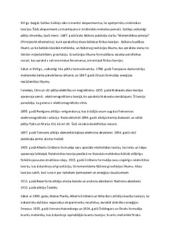 Galilejs un zinātniskās metodes pirmsākumi fizikā 1