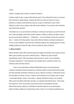 Einšteins, relativitātes teorija 1